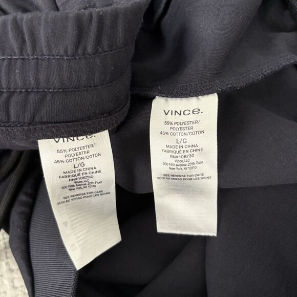 Vince Black Performance Jacket and Joggers with White Stripes track suit. - Picture 9 of 11